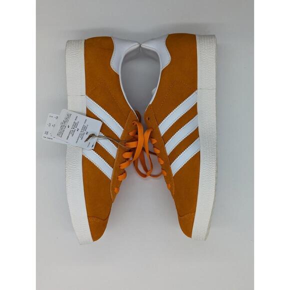Mens Size 9 / Women's 10 Adidas Gazelle Shoes Equipment Orange White IG2091 New - Picture 5 of 6